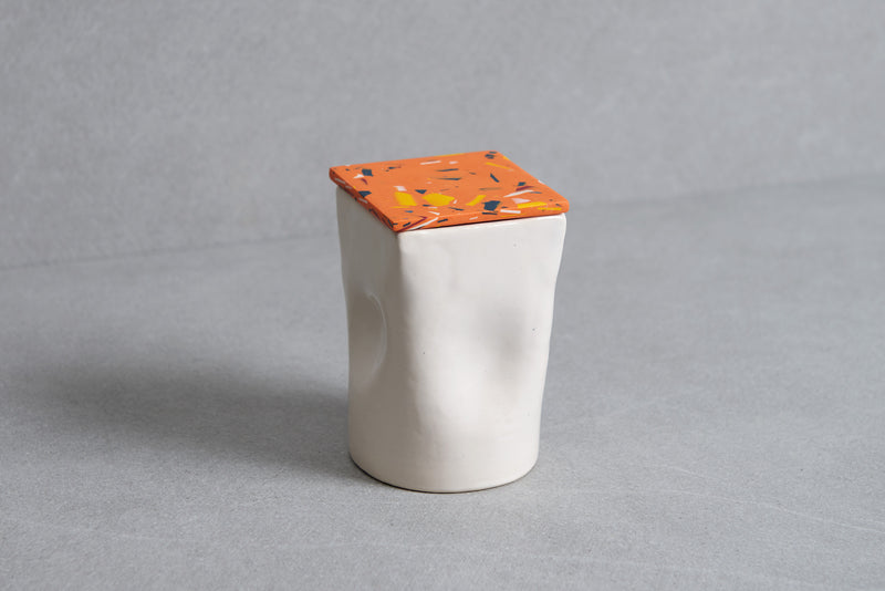 Terrazzo Ceramic Talld Jar